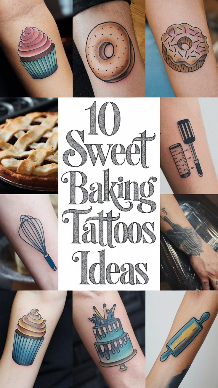 10 Sweet Baking Tattoos Ideas for Pastry Lovers: Satisfy Your Sweet Tooth and Love of Baking