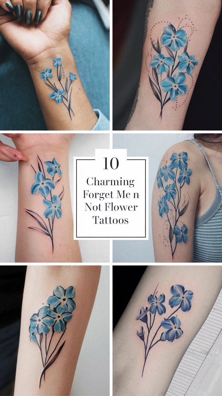 10 Charming Forget Me Not Flower Tattoos With Meaning: Symbolism to Inspire Your Next Ink