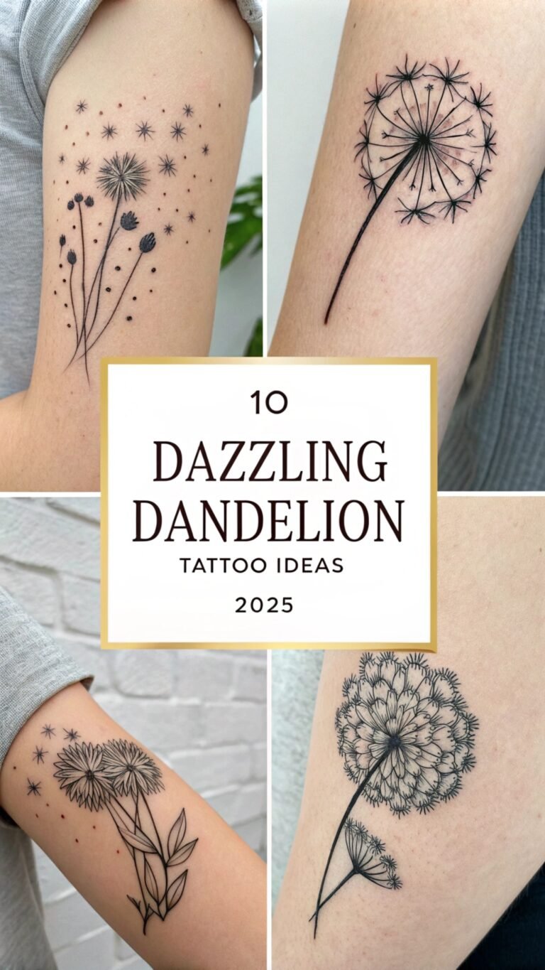 10 Dazzling Dandelion Tattoo Ideas 2025 With Quotes