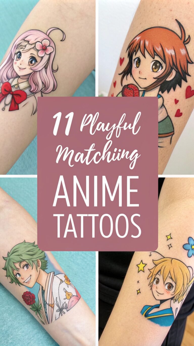 11 Playful Matching Anime Tattoos With Friends