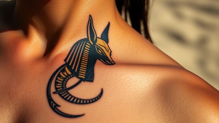 anubis tattoo represents protection