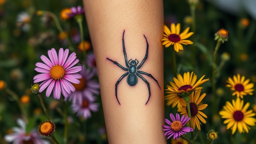 black widow tattoo significance