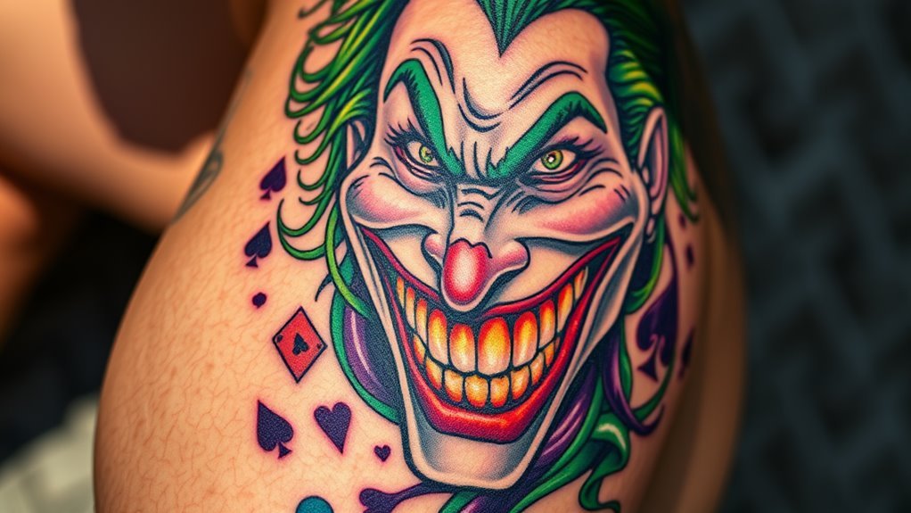 joker tattoo symbolism explained