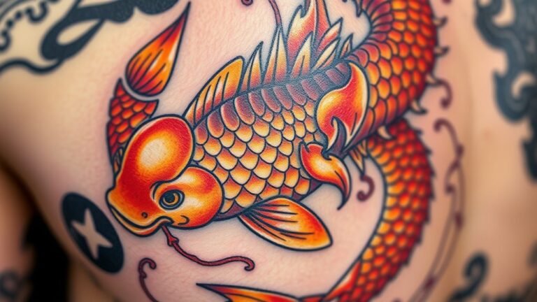 koi fish dragon tattoo symbolism