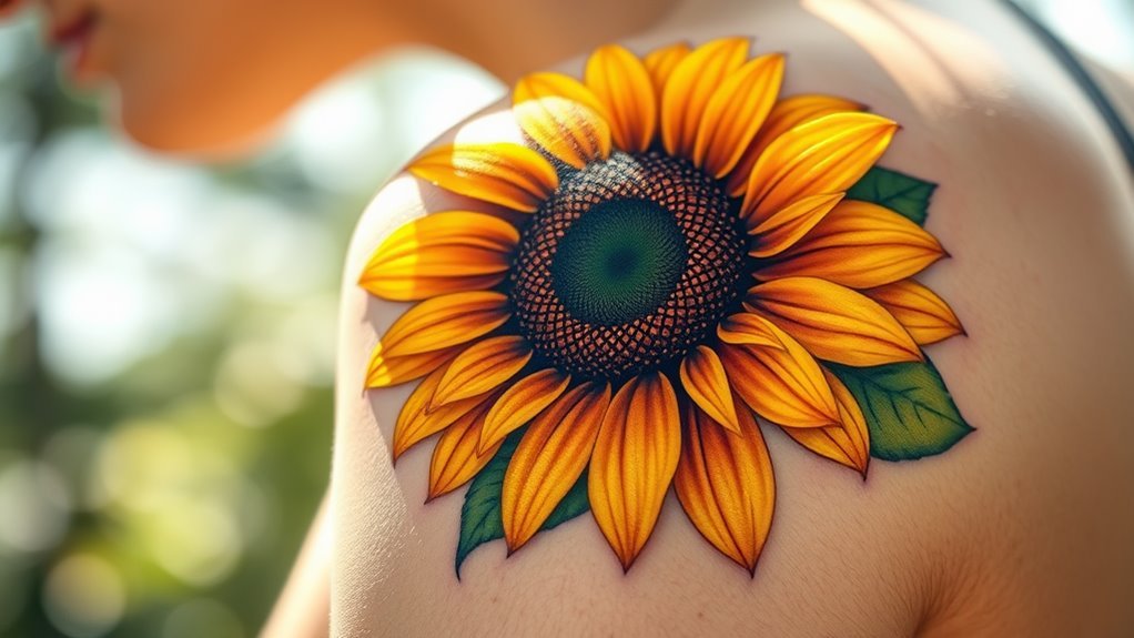 sunflower tattoo symbolism explained