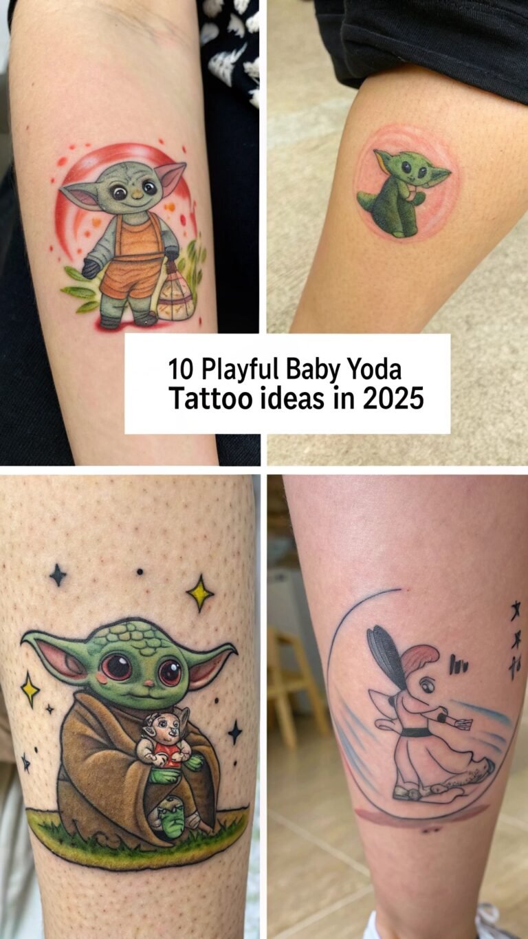 10 Playful Baby Yoda Tattoo Ideas for Fans